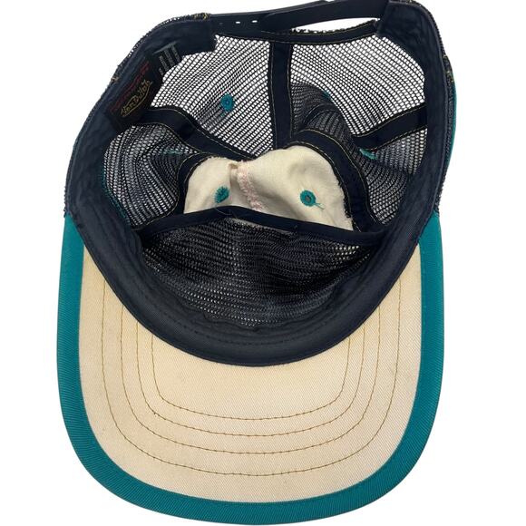 Vintage Y2K Von Dutch Teal Trucker Hat - Picture 4 of 5